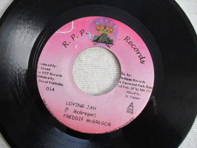 FREDDIE McGREGOR 7！LOVING JAH， JA 7インチ EP 45， LITTLE GREEN APPLE， 美盤