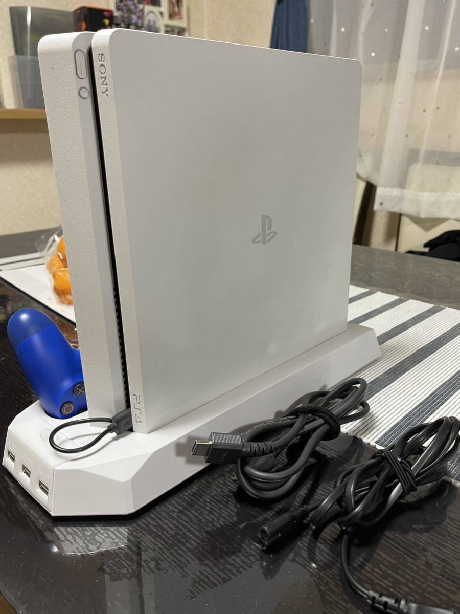 PS4 本体セット 500GB グレイシャー ホワイト PS4 本体 中古 グレイ