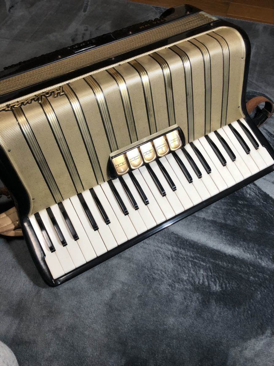 HOHNER ARIETTA IV M ボタン式アコーディオン 41鍵120ベース 動作OK