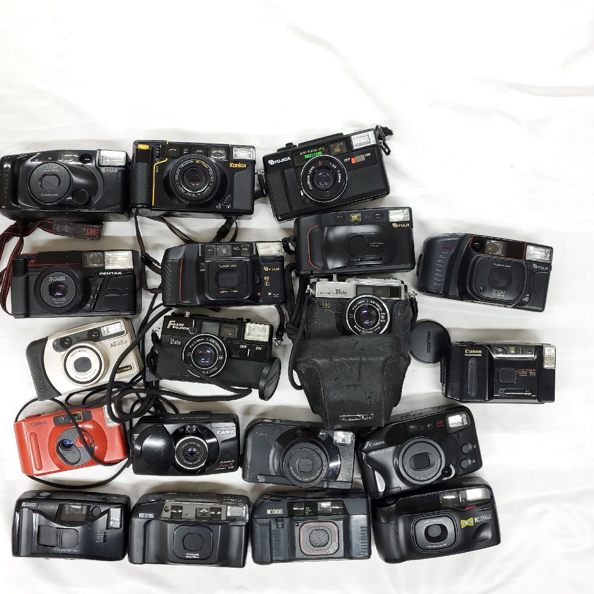 コンパクトカメラ19点まとめ◇FUJI◇FUJICA◇CANON◇RICOH◇Konica