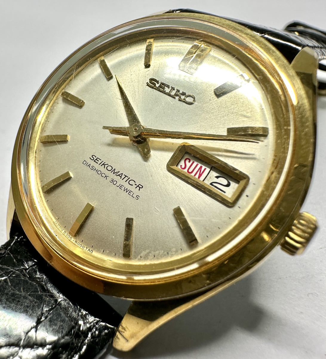 SEIKOMATIC-R 30石　8306-8000 金メッキ　自動巻稼働品 SEIKOMATIC-R 30石 8306-8000 金メッキ 自動巻稼働品 Seiko Seikomatic