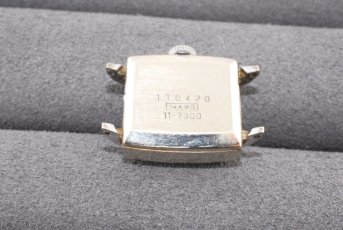 SEIKO セイコー 手巻き 14KWG 11-7300 21石 14金 ホワイトゴールド 