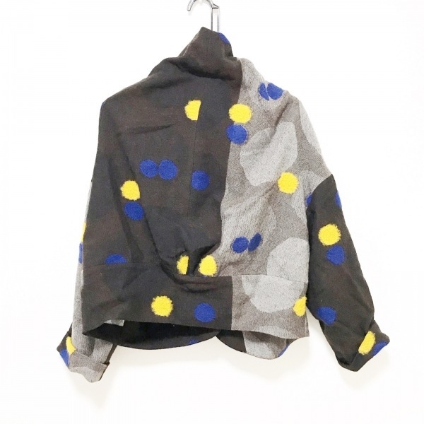 ジウ/センソユニコ 慈雨 サイズ40 M - ダークブラウン×イエロー×ブルー