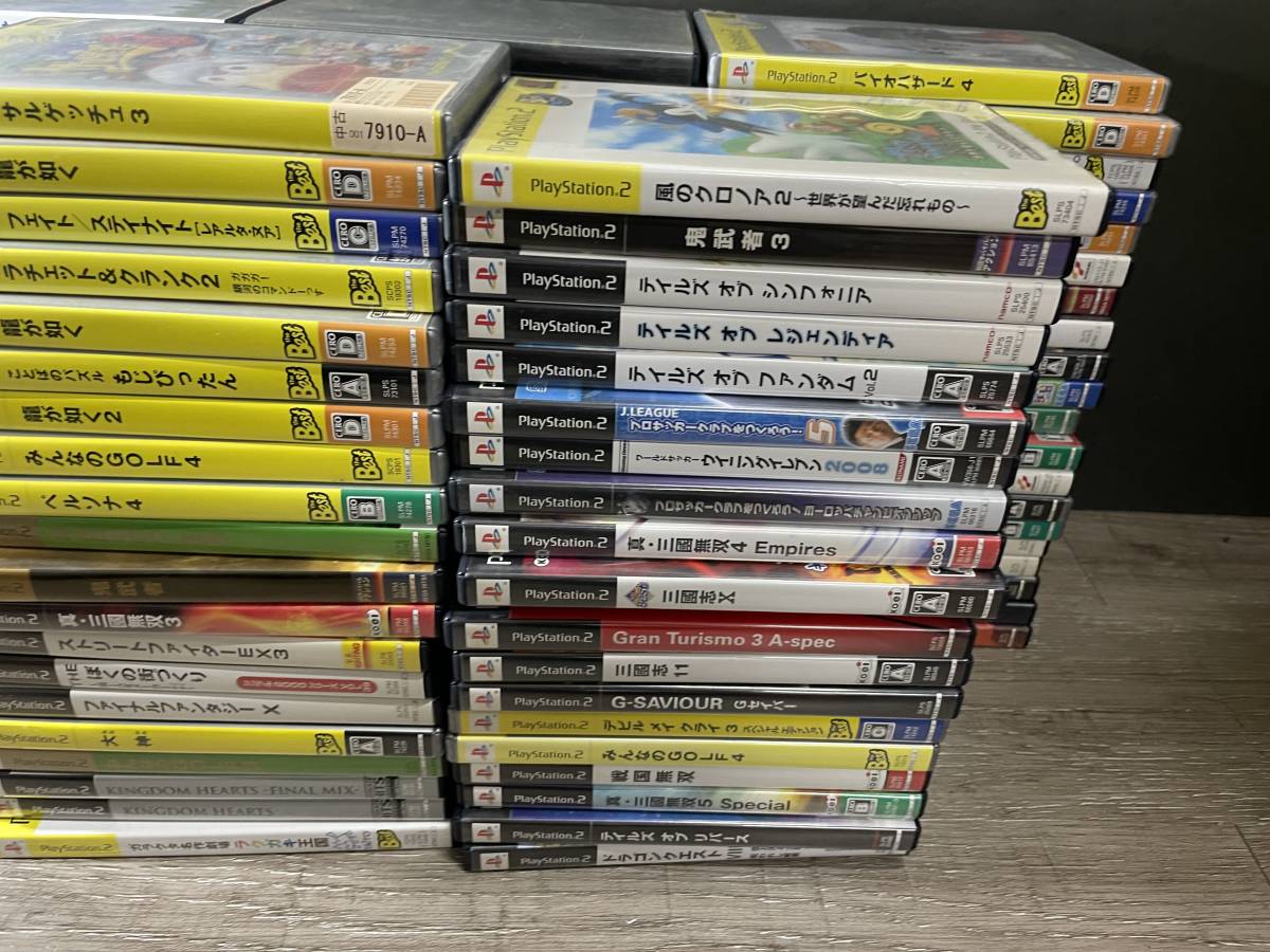 ☆ PS2 ☆ プレイステーション2 ソフト 100本 まとめ売り 未チェック 