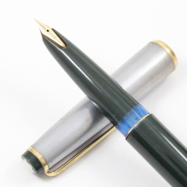 MONTBLANC モンブラン 32 万年筆 14Kペン先 グリーン×コンビ色【いおき