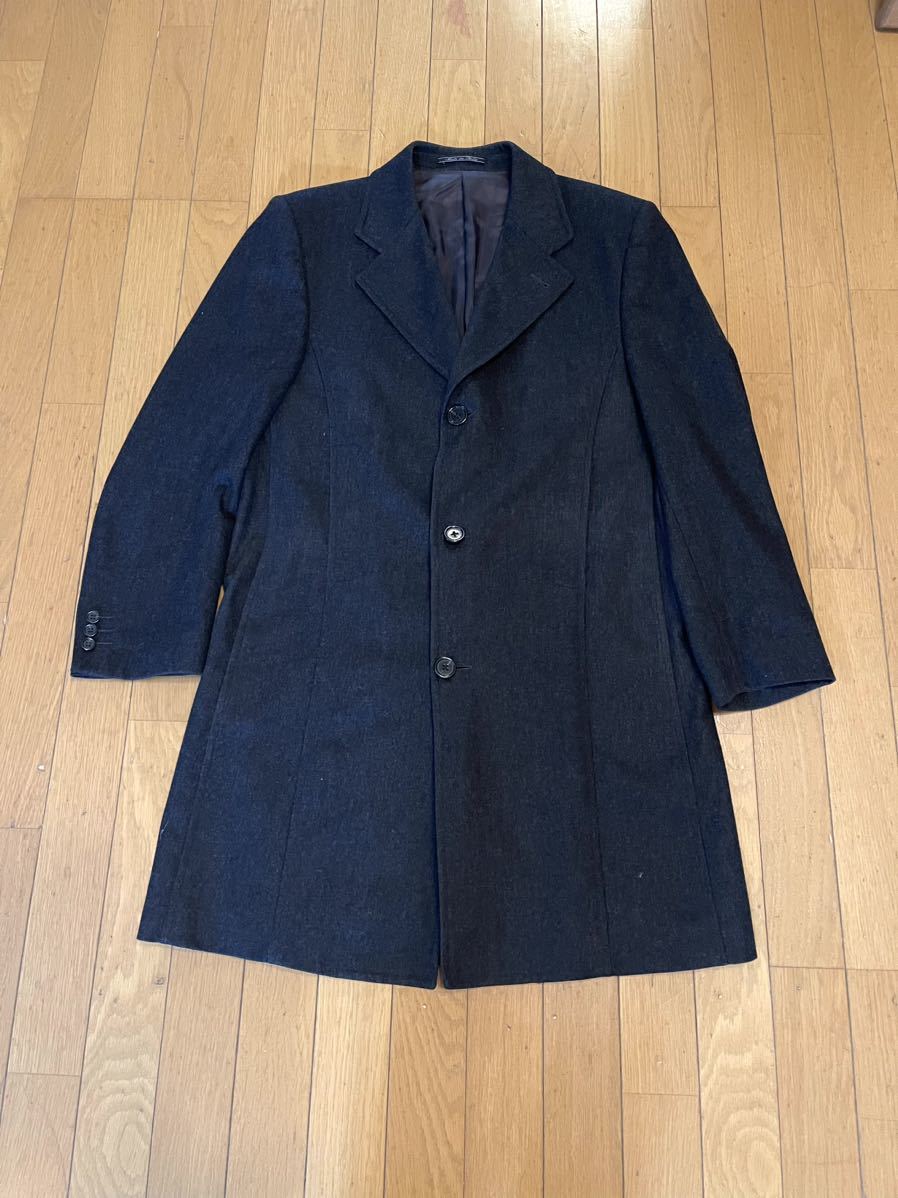 ☆昭和レトロ イタリア製 FENDI フェンディ ウール コート メンズ M