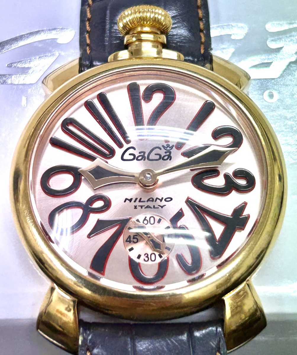 ガガミラノ GAGA MILANO マヌアーレ 48MM MANUALE 手巻き 腕時計 稼働