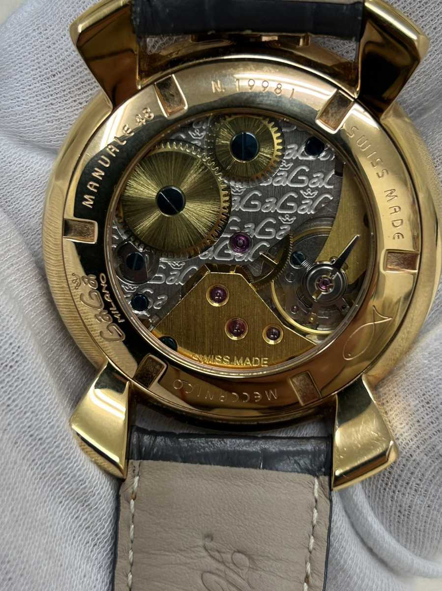 ガガミラノ GAGA MILANO マヌアーレ 48MM MANUALE 手巻き 腕時計 稼働