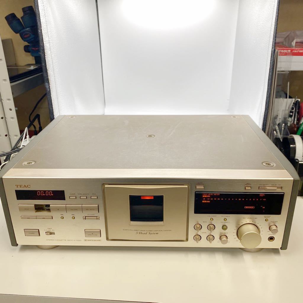 中古品 TEAC ティアック V-7000 3ヘッド・3モーター カセットデッキ