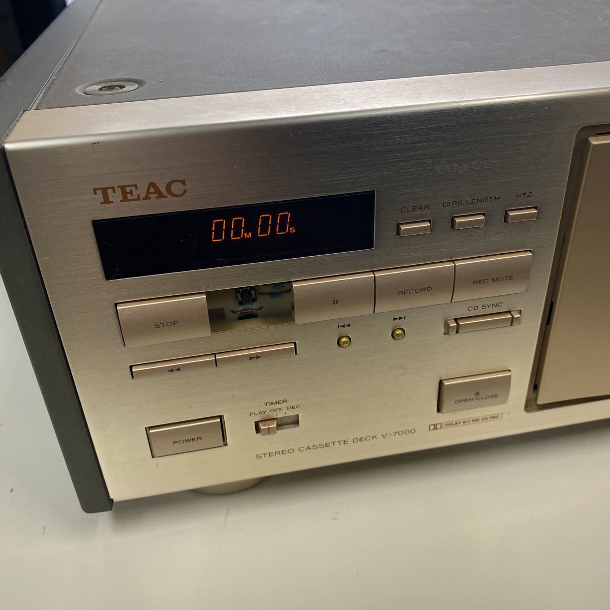 中古品 TEAC ティアック V-7000 3ヘッド・3モーター カセットデッキ