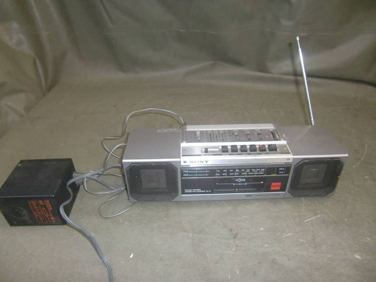 ソニー ステレオカセットレコーダー ラジカセ ZX-3 中古 現状 管理番号