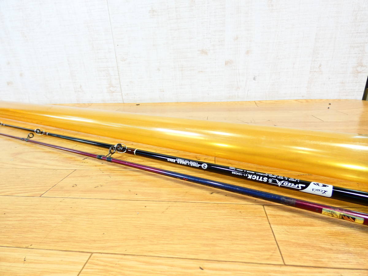 【S) ●(F-37)USED!Shimano・Lew’ｓ ベイトロッド２セットまとめ★Speed Stick #1－16HOBB/Scorpion EV 1581/バス釣り ※現状品＠200】