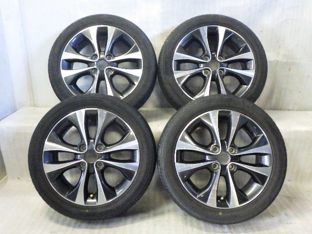 ★ワゴンR スティングレー MH34S★15インチ 4本 165/55R15 スズキ 純正 アルミ 100 4H 54mm 15 4.5J +45 中古 タイヤ ホイール 軽