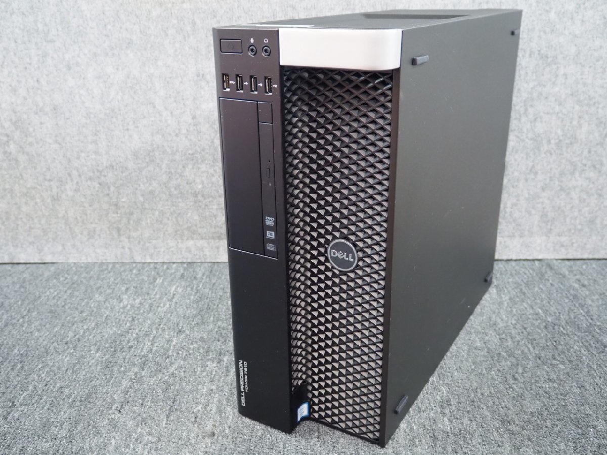 [A] ☆ 大容量128GBメモリ Win10認証済 ☆ DELL PRECISION Tower 7810　QC Xeon E5-2620 v4 2.10G×2/128GB/500GB/Quadro M4000 ☆