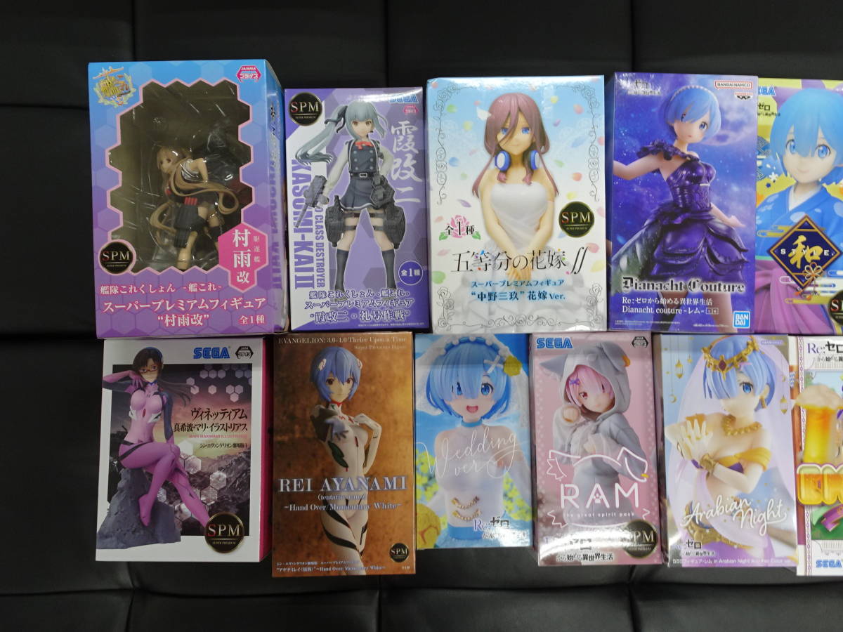 プライズ 美少女フィギュアまとめ16個セット #1】SPM Re:ゼロ エヴァ