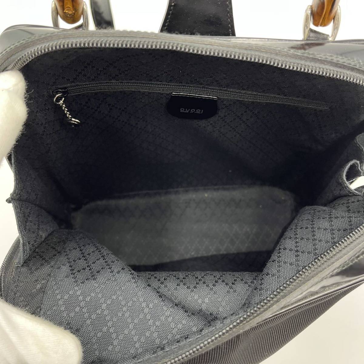 1円《美品》GUCCI グッチ バンブー 内ディアマンテ ワンショルダー 
