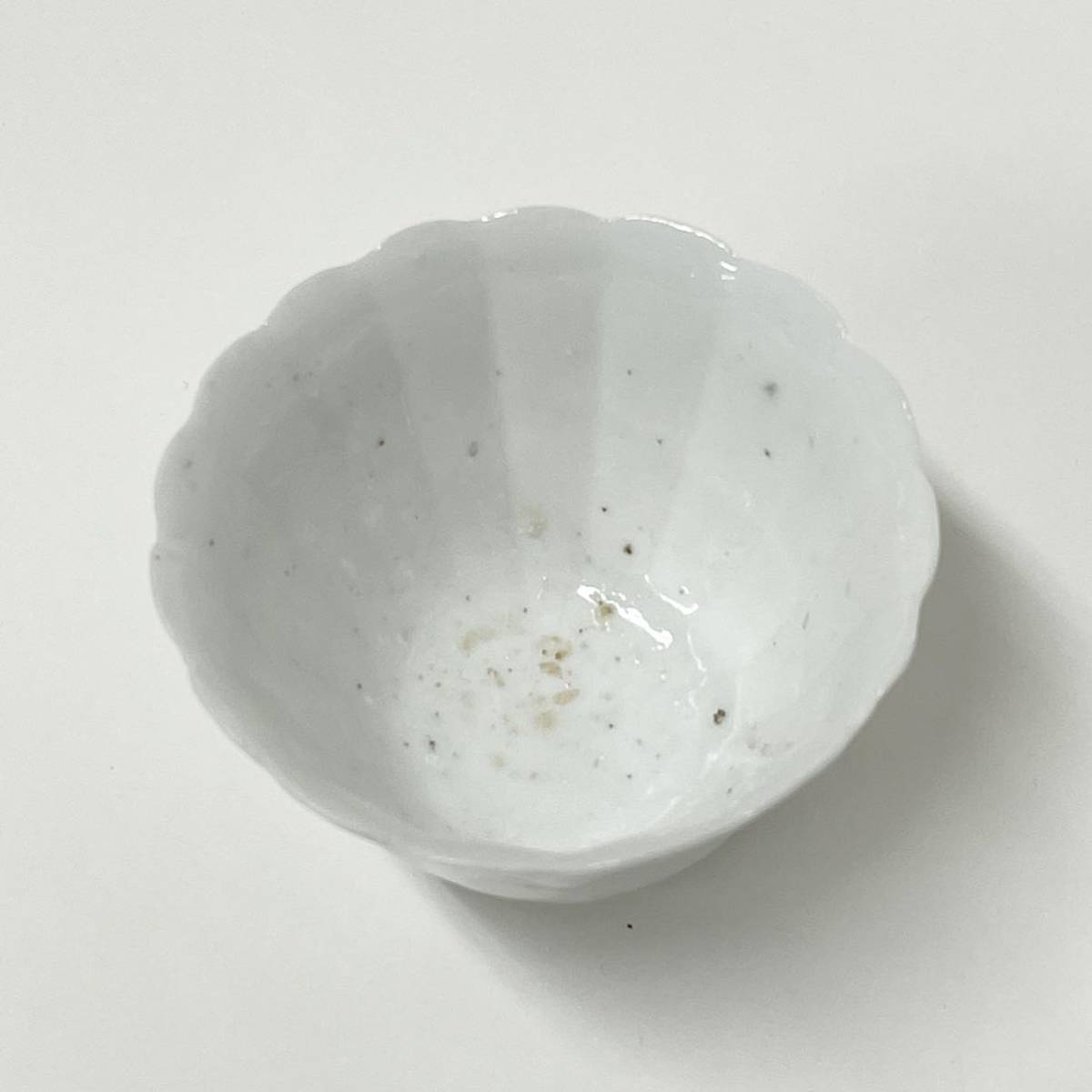 超希少】 古九谷 白磁 輪花向付 ⑤ 古伊万里 初期伊万里 藍九谷 骨董
