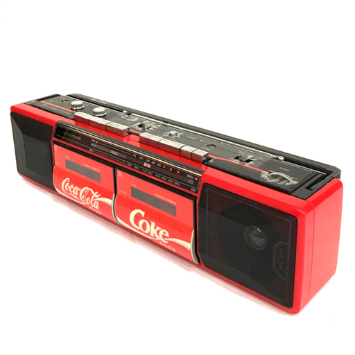 TRC-938 昭和レトロ Yahoo!オークション コカコーラ ラジカセ ダブル