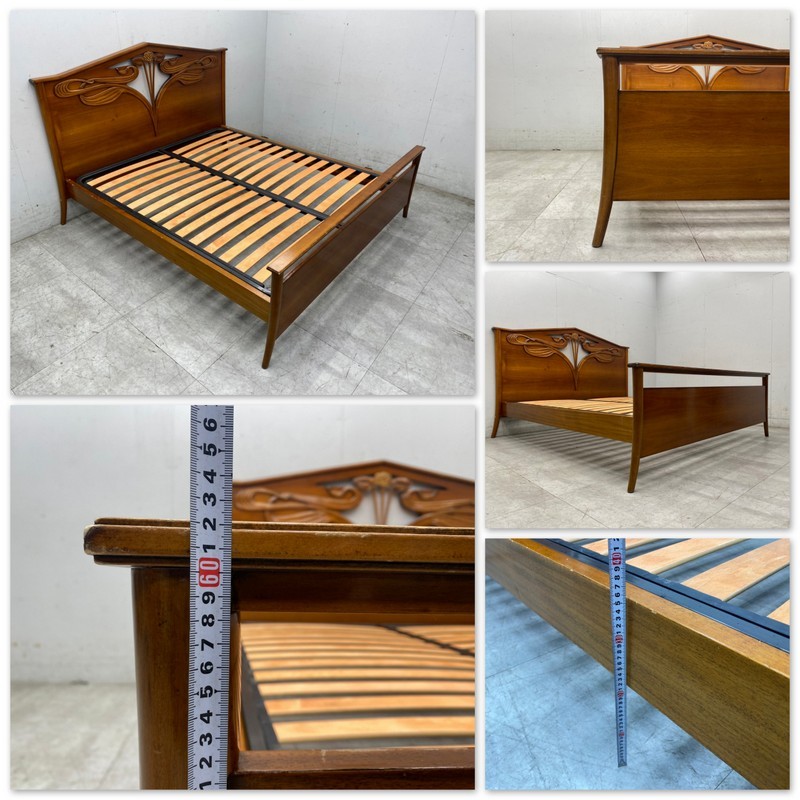 F2330☆展示極美品☆IDC大塚☆メデア☆クイーン☆ベッドフレーム