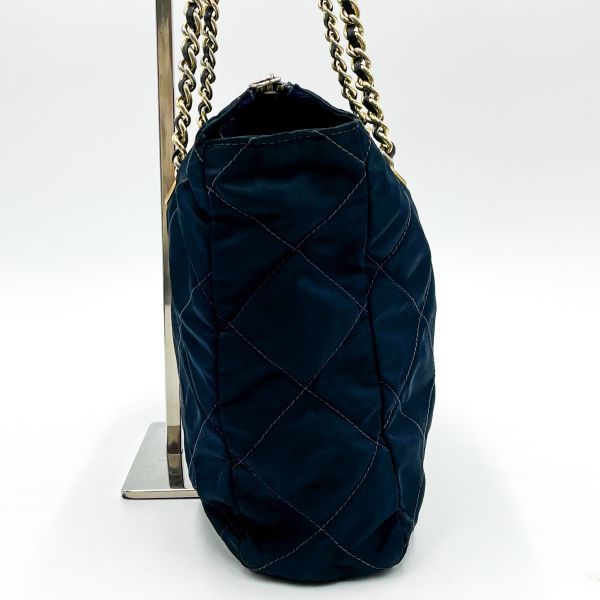 1円〜 PRADA プラダ 三角プレート ナイロン ショルダーバッグ チェーン 