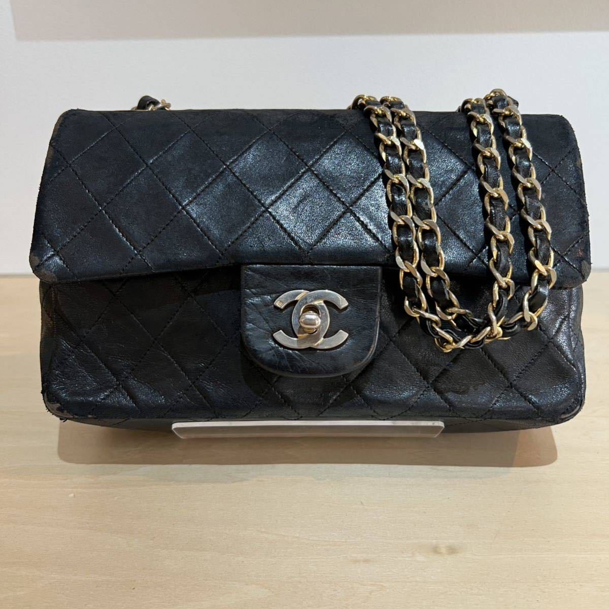 1円 1円 良品 CHANEL シャネル マトラッセ ターンロック ココマーク