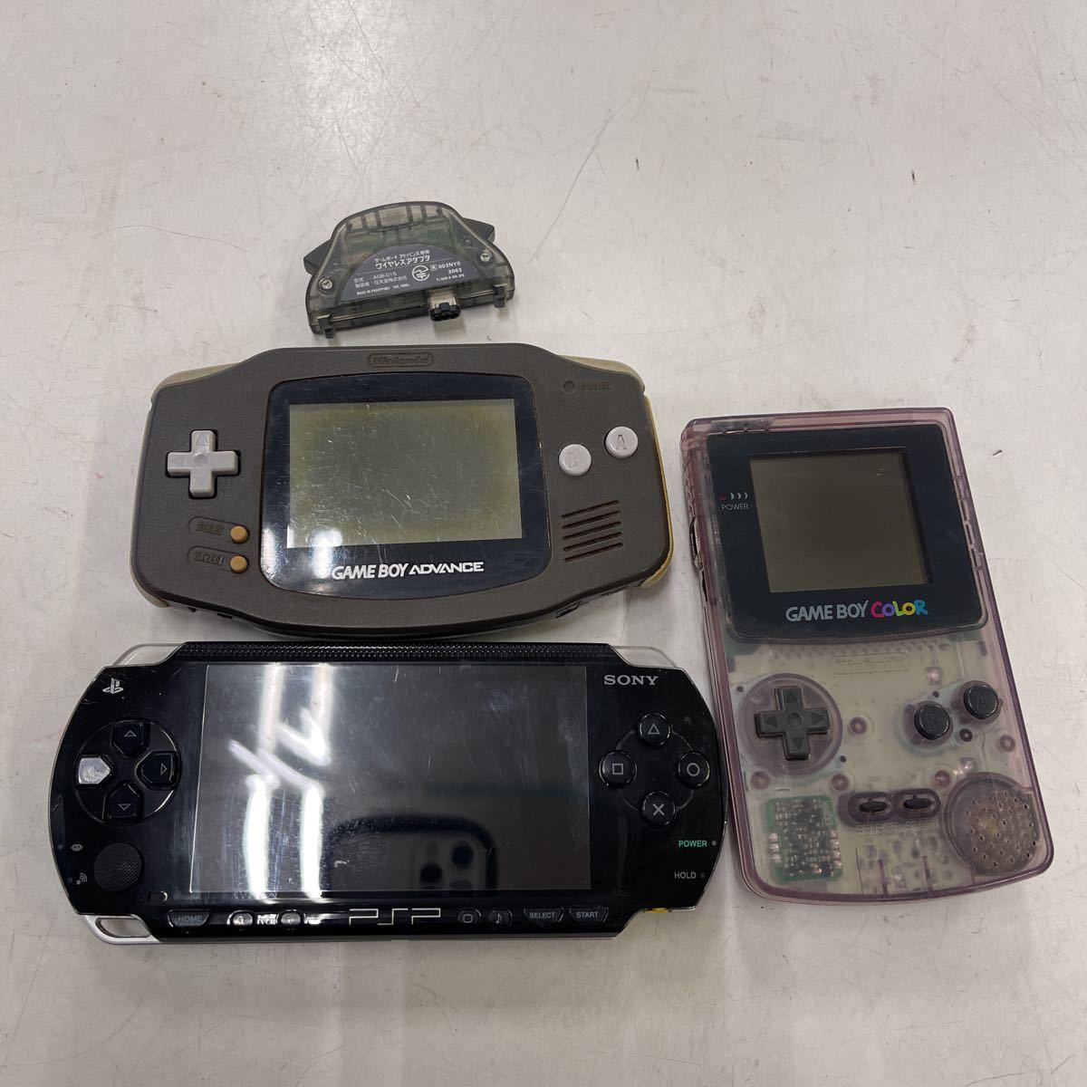 ゲームボーイカラー、PSP、ゲームボーイセット ジャンク品 PSP ゲームボーイアドバイス ゲームボーイカラー