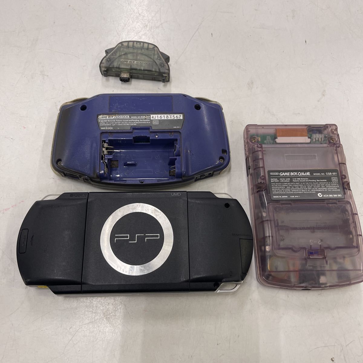 ゲームボーイカラー、PSP、ゲームボーイセット ジャンク品 PSP ゲームボーイアドバイス ゲームボーイカラー
