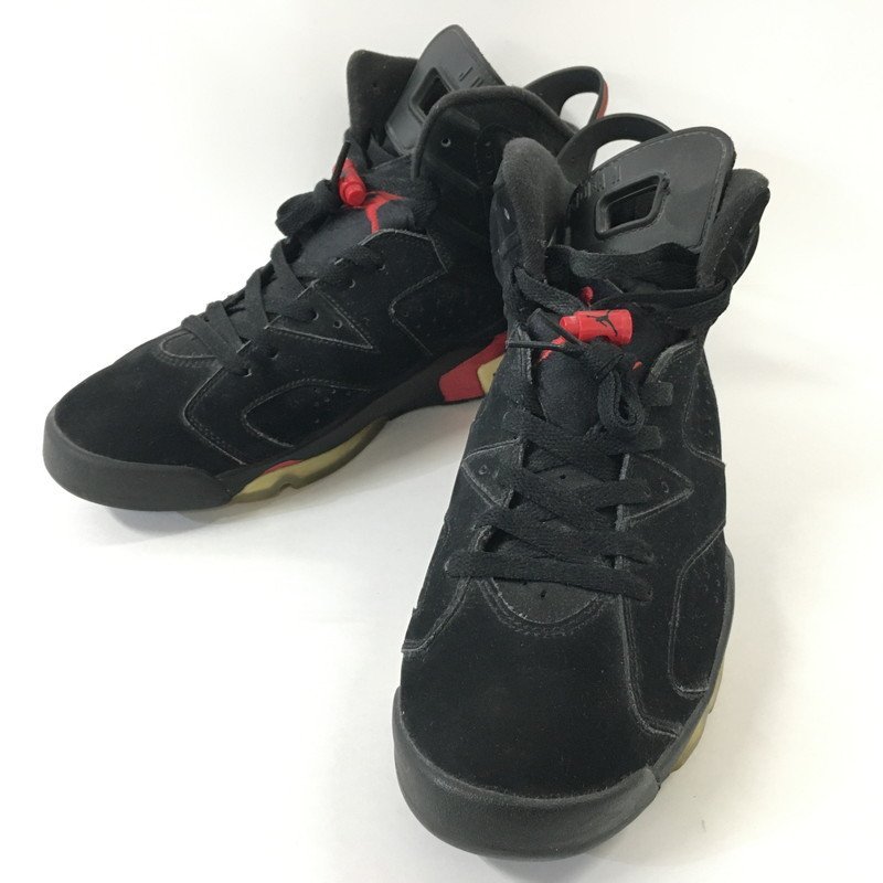 TEI【現状渡し品】 NIKE ナイキ 384664-061 AIR JORDAN 6 RETRO BLACK VARSITY RED 29.0cm 箱 黒タグ 観賞用 〈160-230129-TS-14-TEI〉
