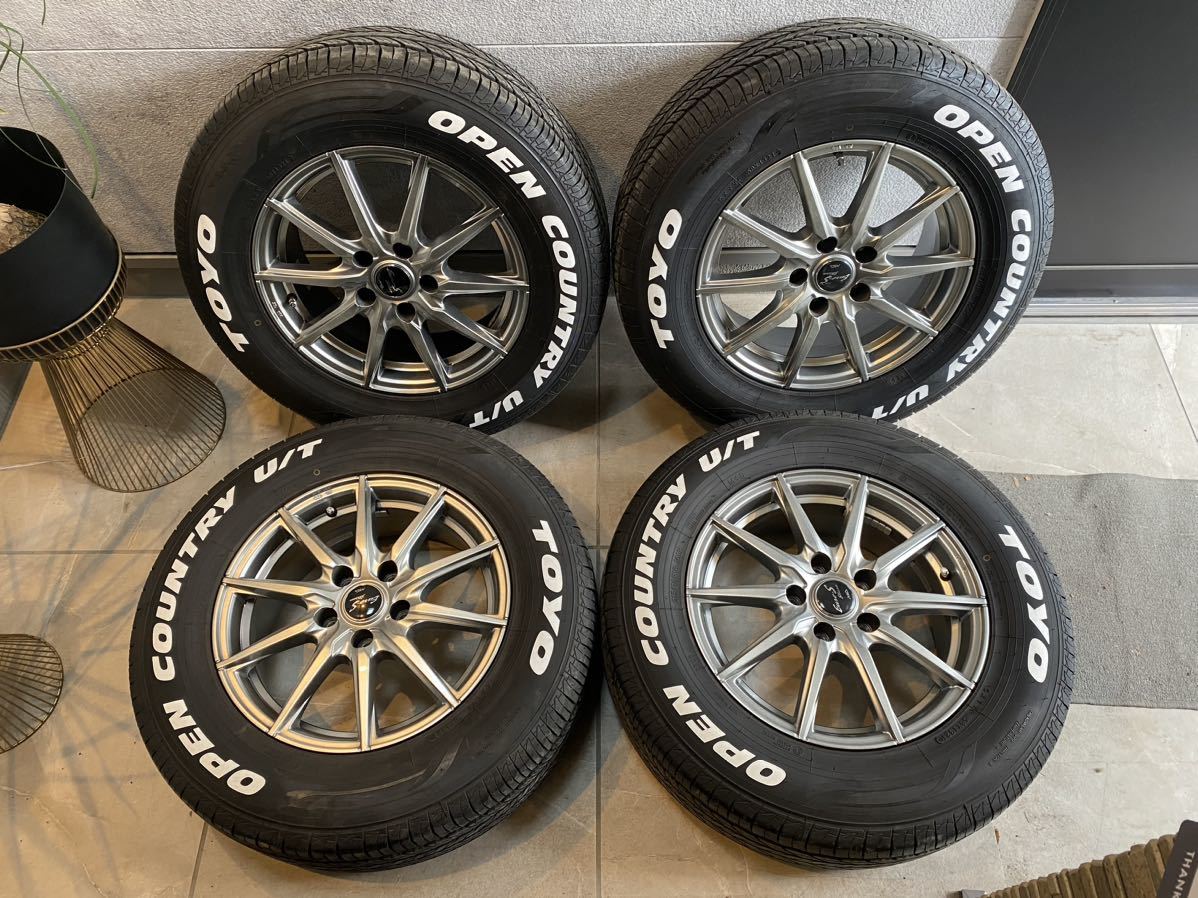 超超バリ山！2021年製16インチアルミ&タイヤ4本約9.5分山 215/70R16  