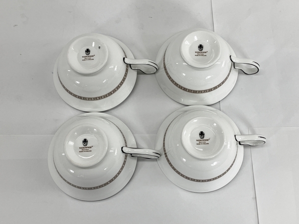 WEDGWOOD フロレンティーン ターコイズ ピオニー カップ ソーサー 4客