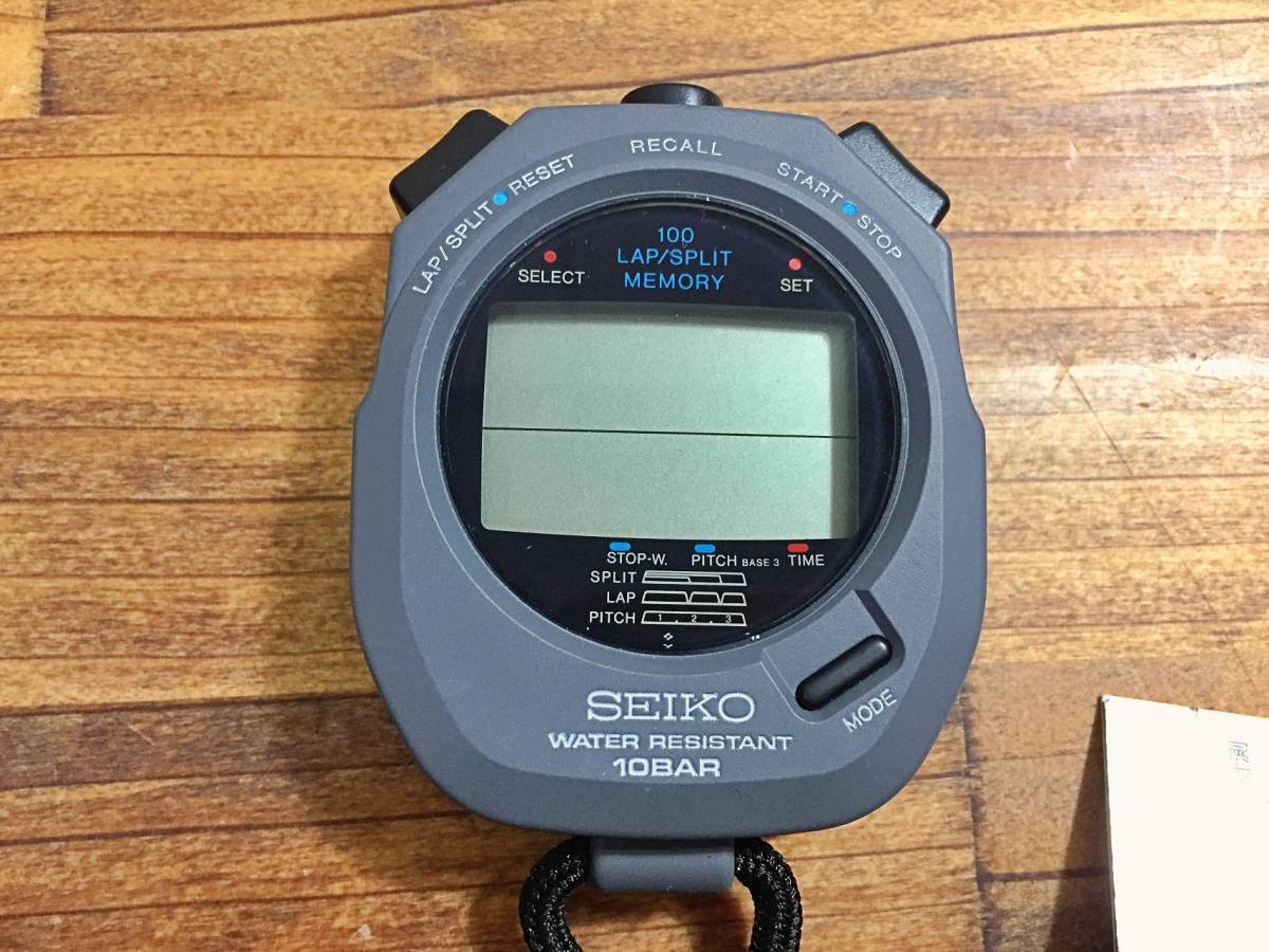 電池切れ 未使用 SEIKO システムストップウォッチ S120-4000 ケース付