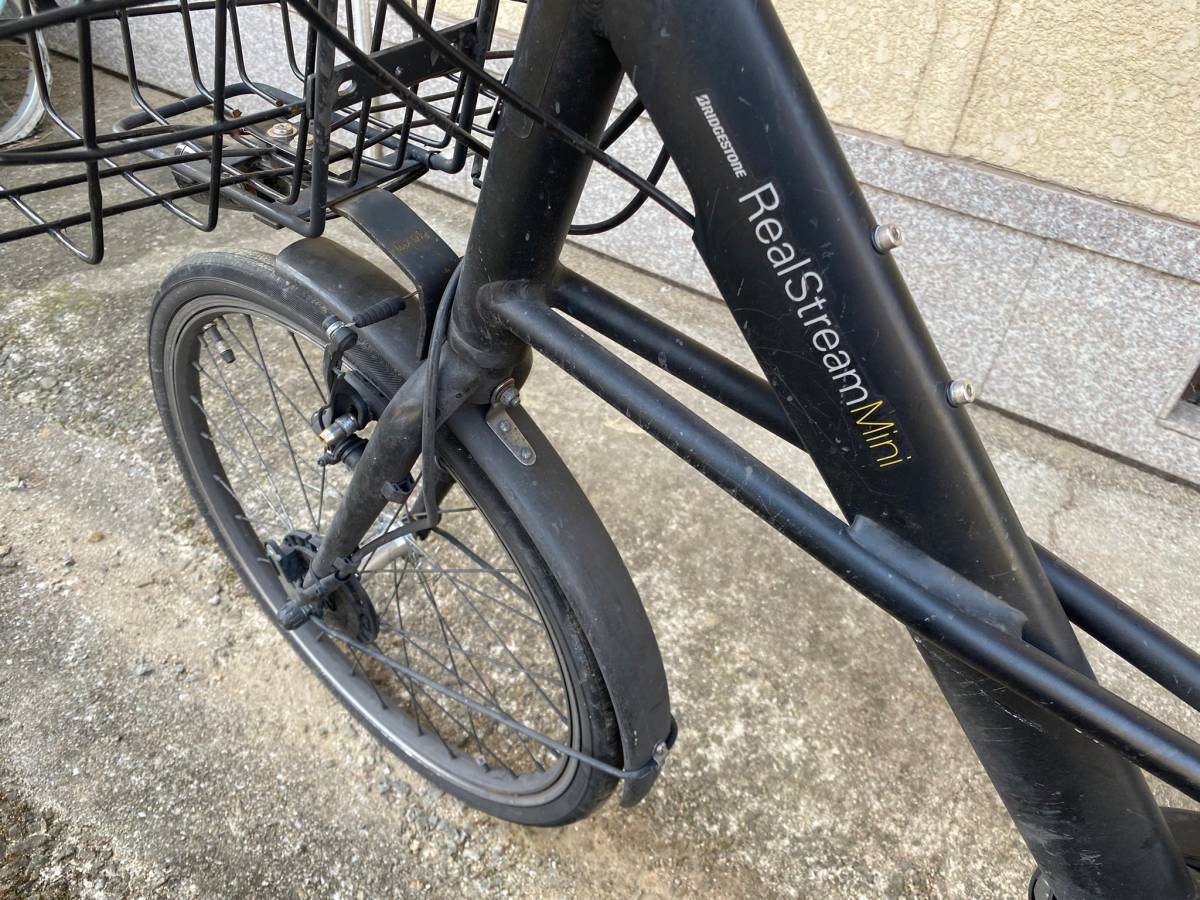 №2155 電動自転車 ブリヂストン Real Stream Mini 20インチ 黒 現状 