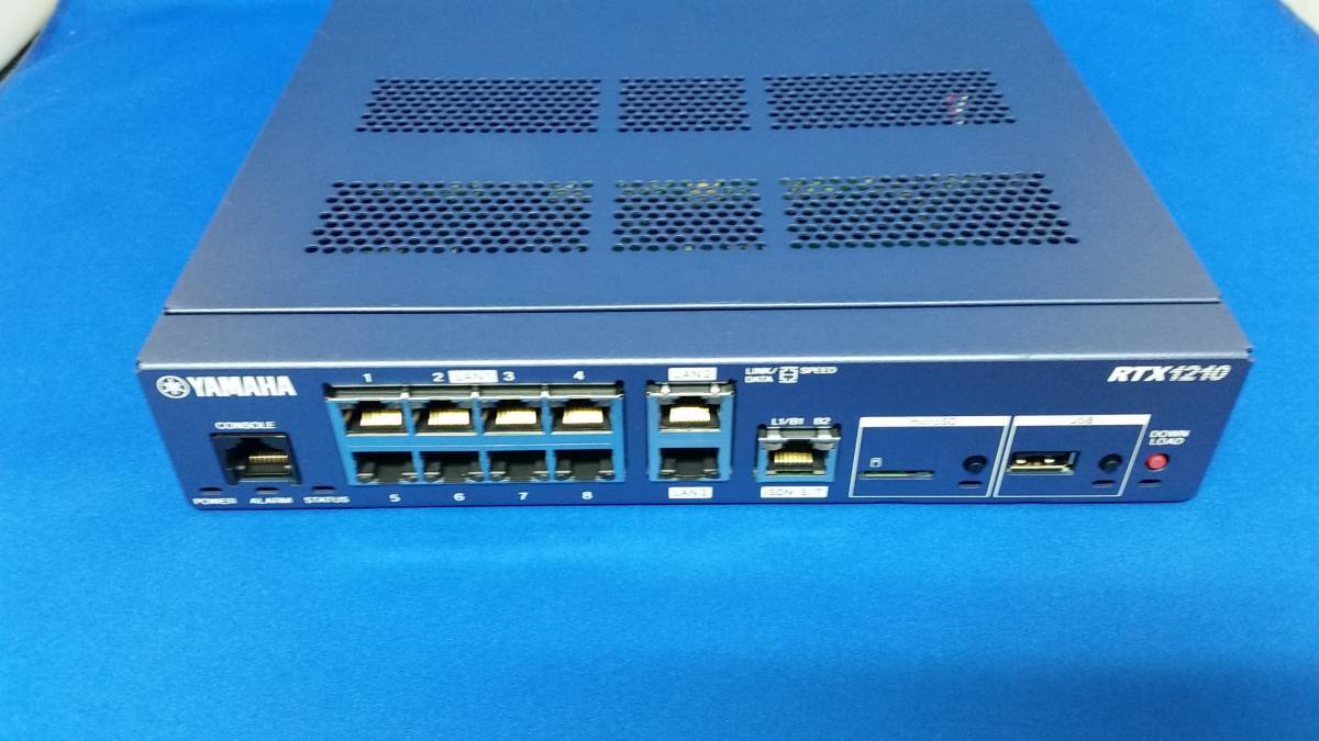 YAMAHA ギガアクセスVPNルーター RTX1210 ファーム最新！Rev.14.01.41