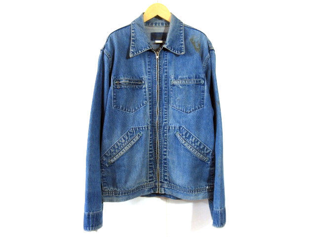 レア 42-LONG ビンテージ USA製【OSHKOSH】デニムジャケット 701-0112 アメリカ製 オシュコシュトラッカージャケット