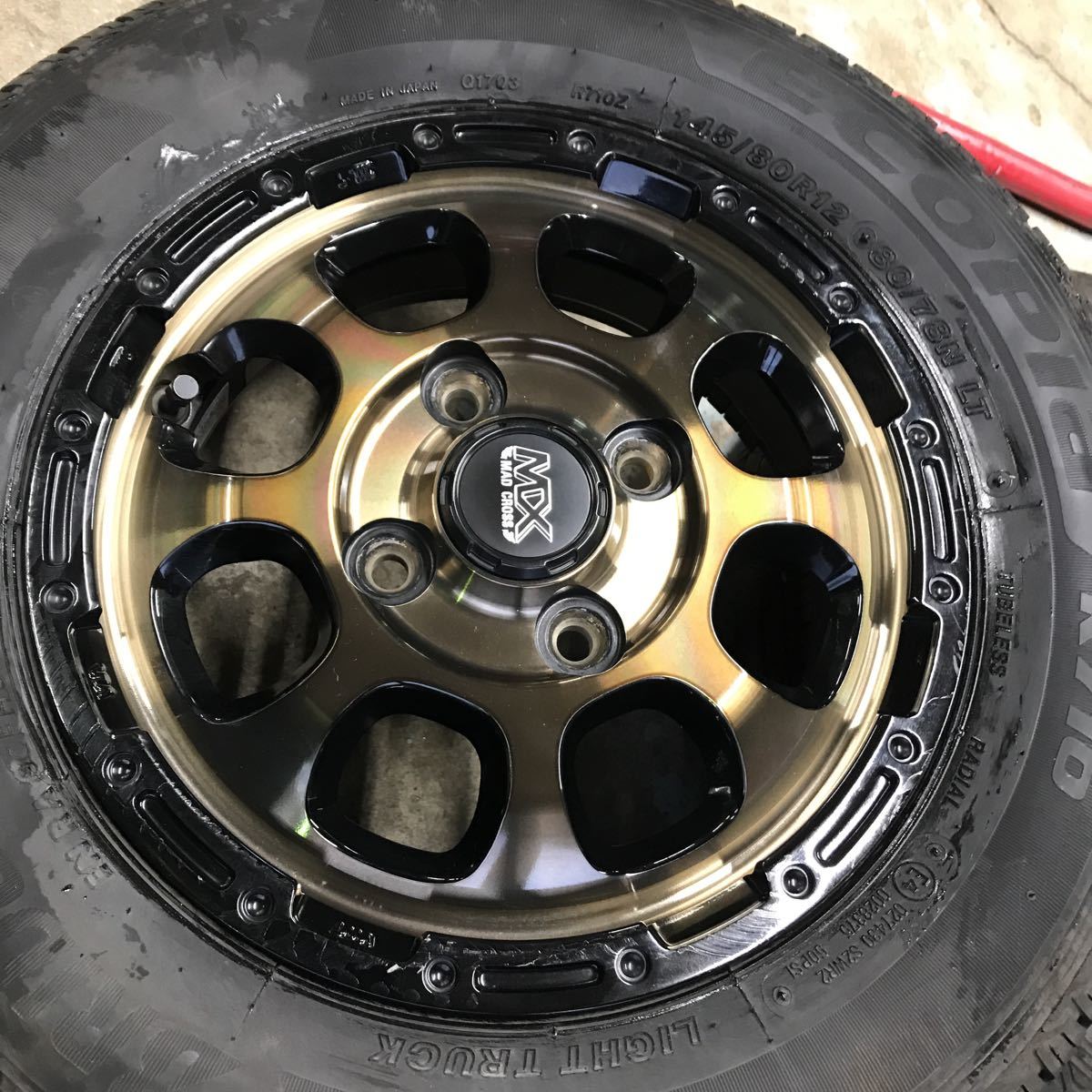 軽トラハイゼット 他に12インチタイヤホイール4本セット格安！ホイール