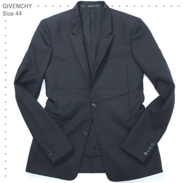 美品 ジバンシー GIVENCHY テーラードジャケット/国内正規品 ブラック