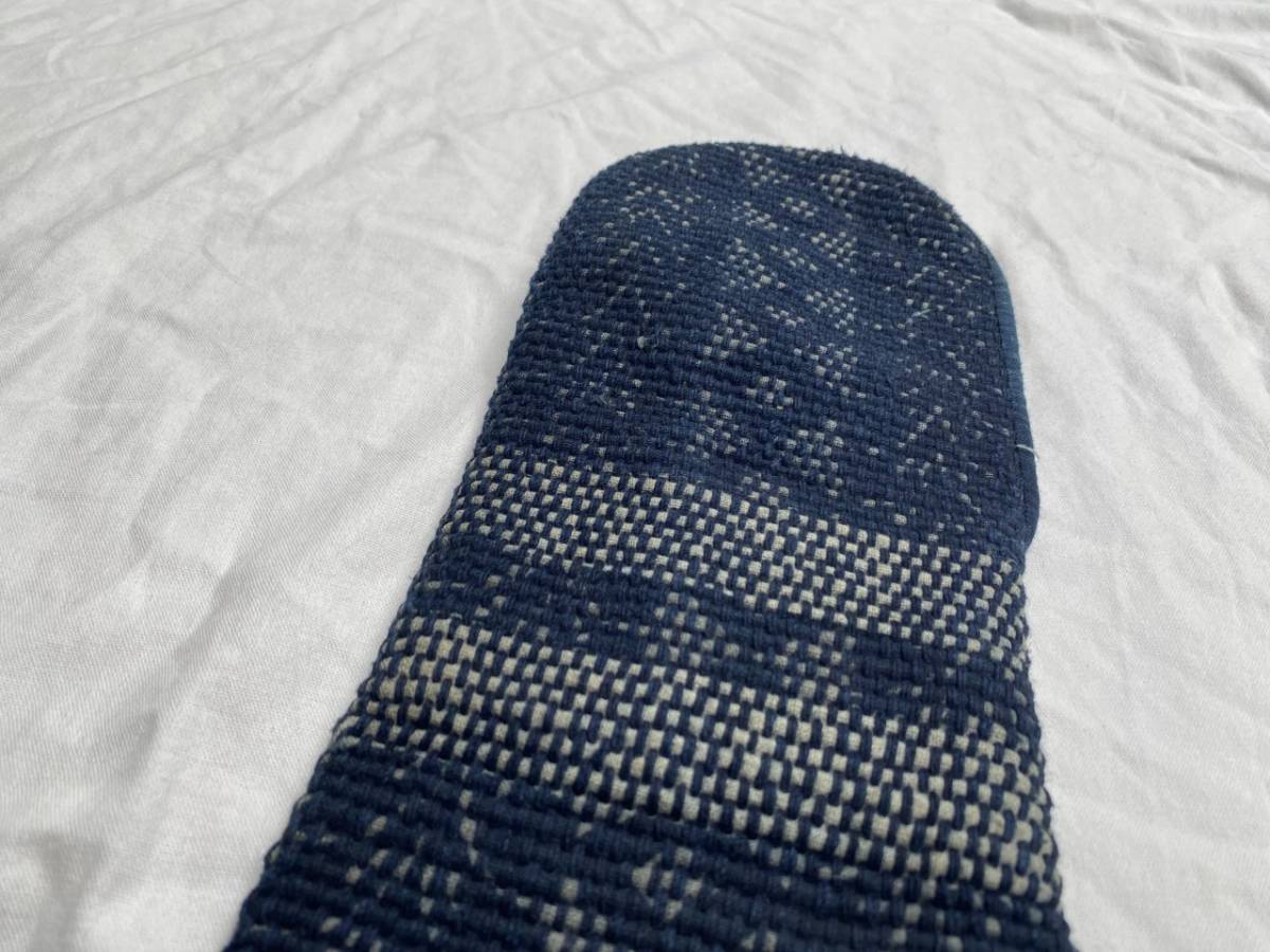 火消し 消防 手袋 手甲 刺し子 SASHIKO 藍染 柄 古裂 骨董 木綿 JAPAN