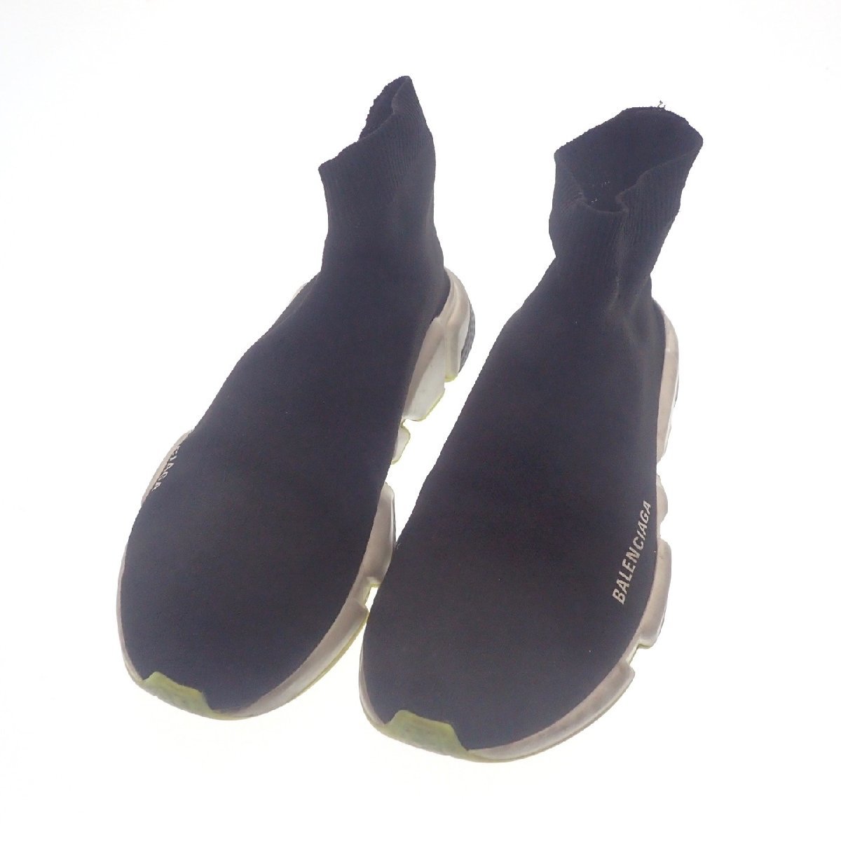 中古◆バレンシアガ スニーカー スピードトレーナー メンズ ブラック BALENCIAGA【AFC5】