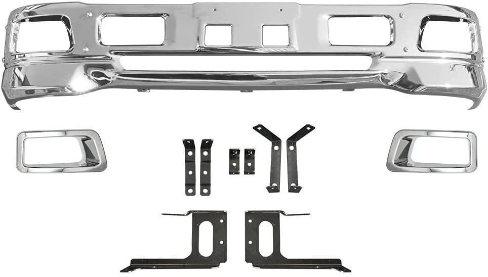 07エルフ 標準 メッキ フロントバンパー フォグランプ対応 エアダム一
