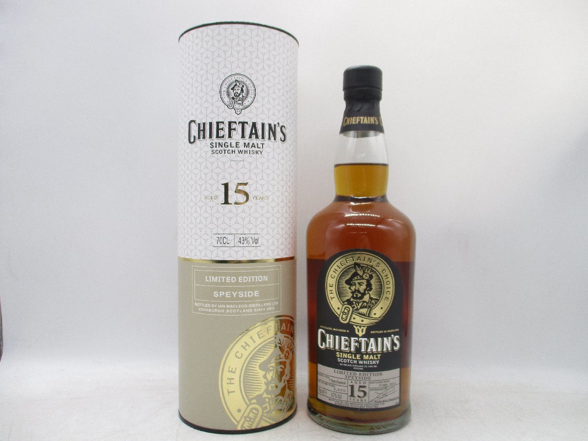 CHIEFTAIN'S 15年 チーフタンズ 15年 700ml 43% ウイスキー 古酒 未開栓 箱 X183352