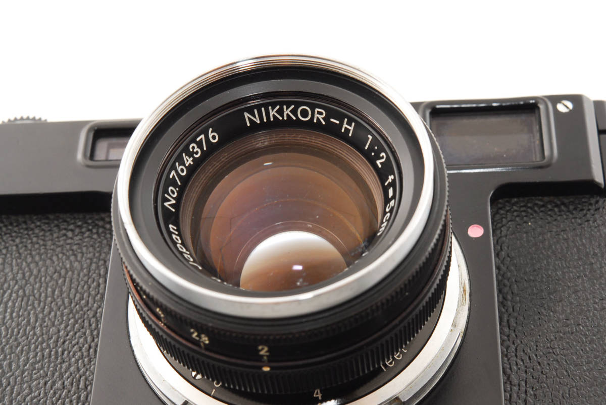 外観美品】Nikon S2 ブラック リペイント Nikkor-H 5cm F2 (50mm