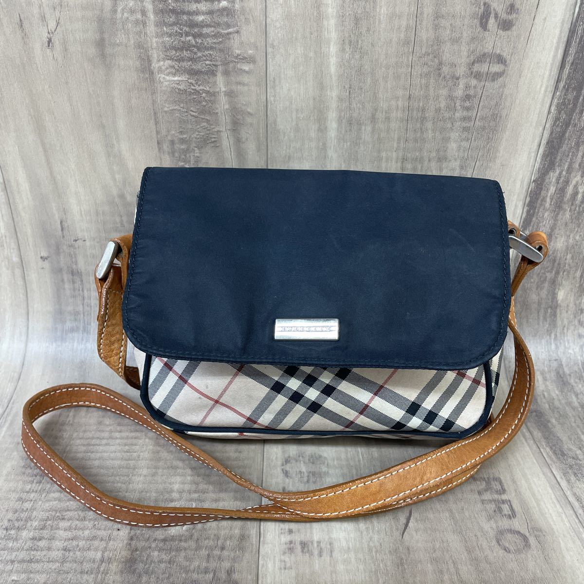 BURBERRY LONDON 三陽商会 バーバリー BLUE ブラウス ブルー LABEL 
