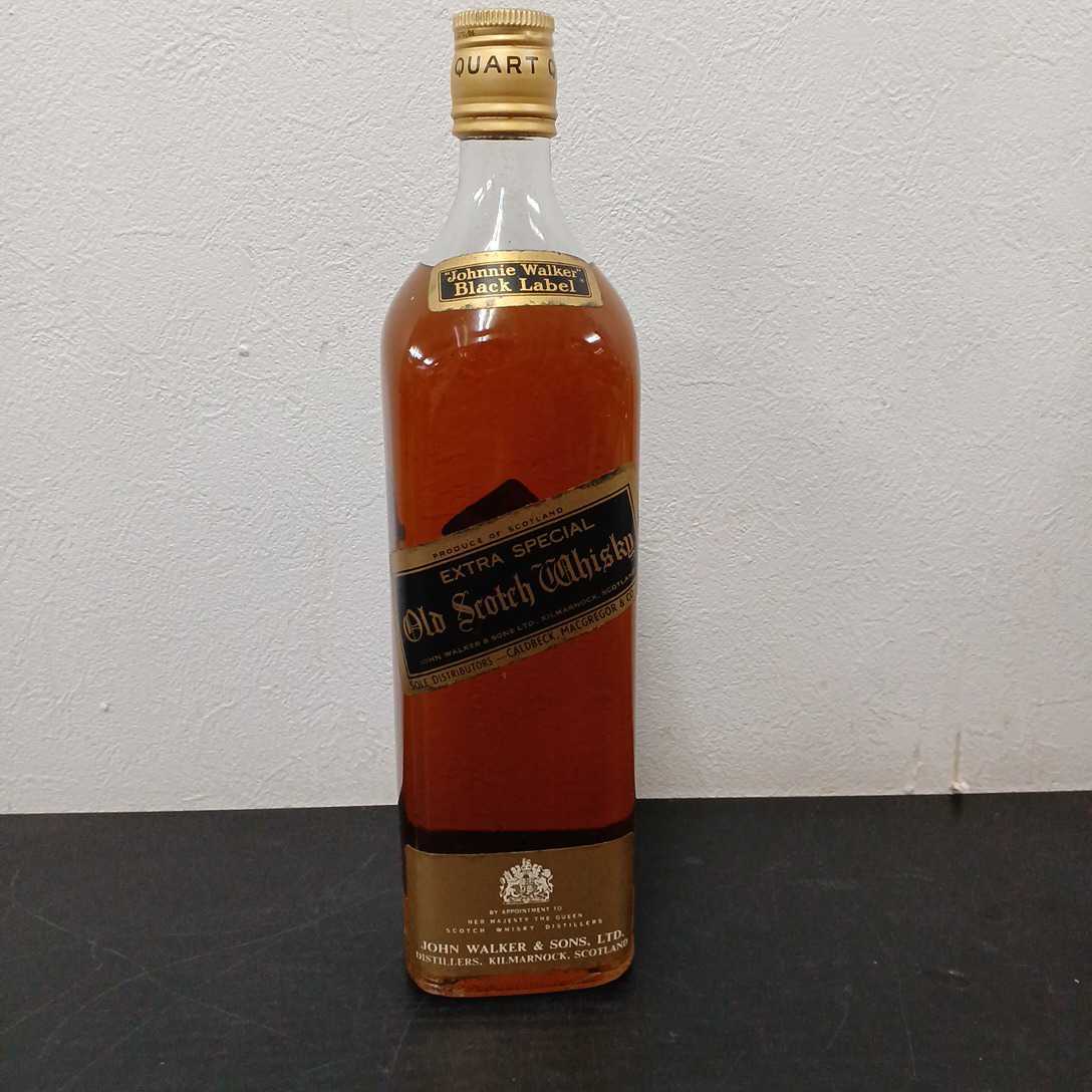 ジョニーウォーカー 未開栓 BLACK 古酒 Walker Johnnie WALKER 1円 