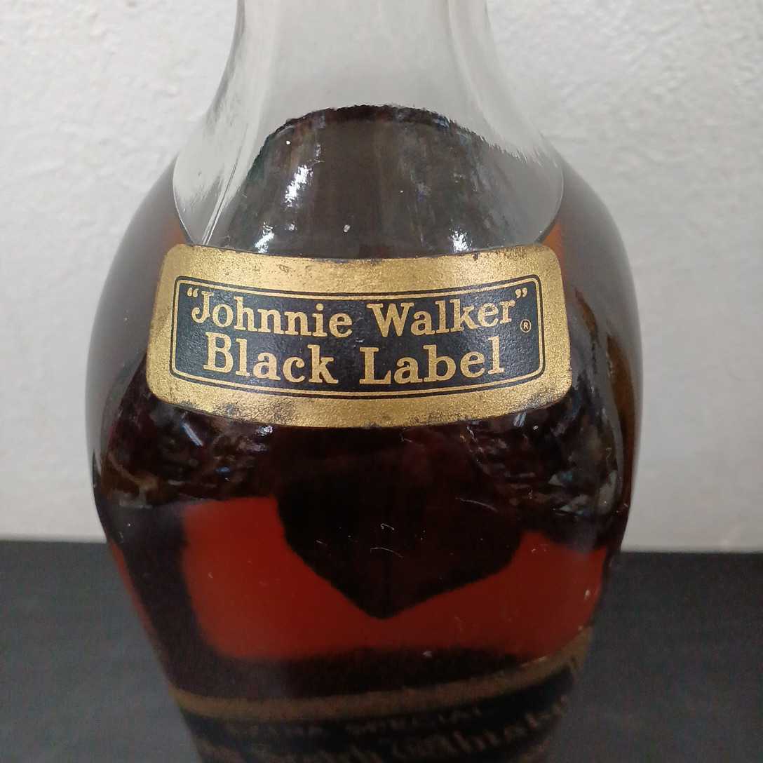 ジョニーウォーカー 未開栓 BLACK 古酒 Walker Johnnie WALKER 1円 