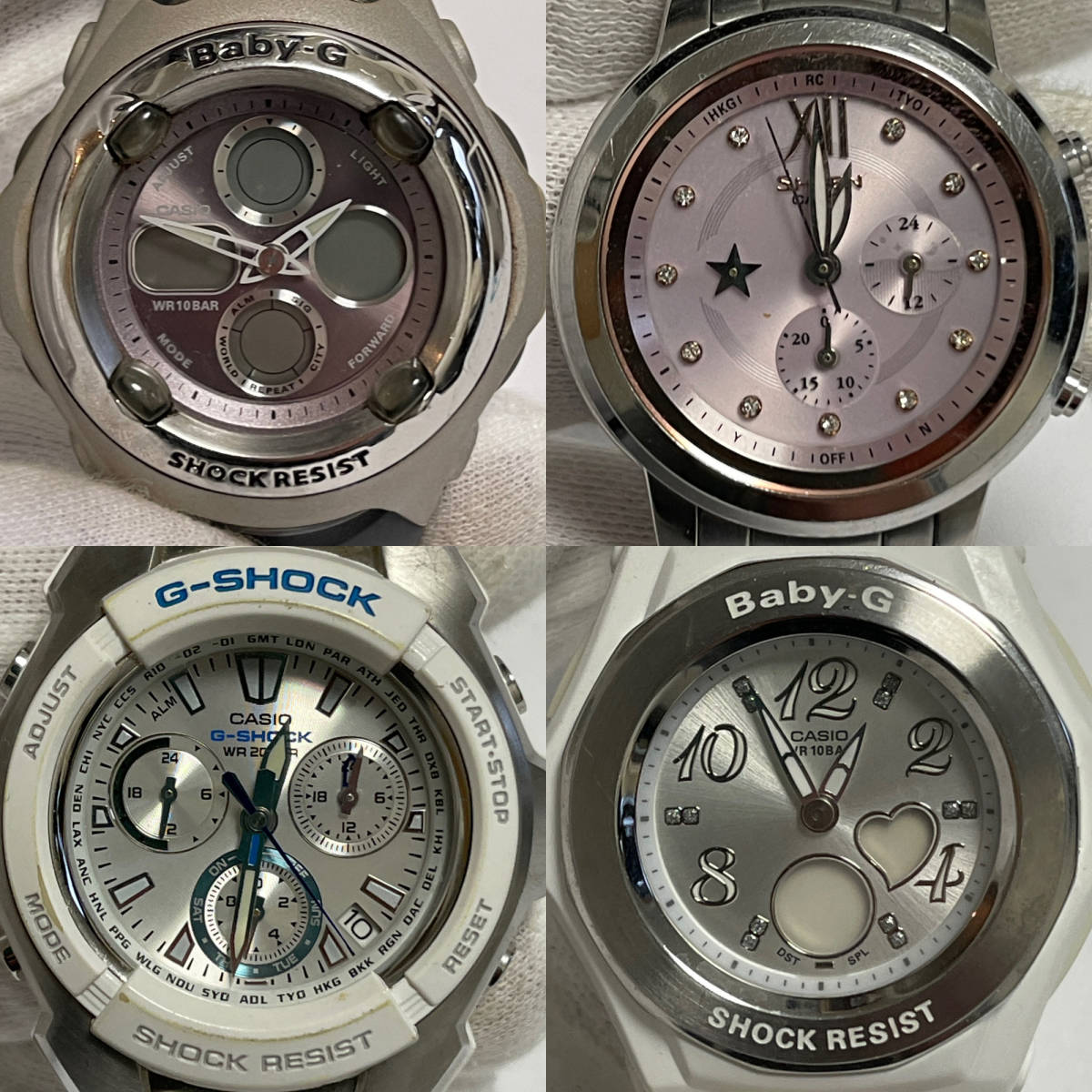 限定セール，豊富な 1円スタート CASIO カシオ 腕時計4本まとめ売り BG-60 BGA-100 1000P-7AJF SHE-7506(Baby-G)｜売買されたオークション情報、yahooの商品情報をアーカイブ公開 - オークファン Baby-G