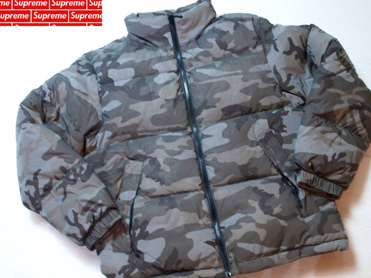 Supreme シュプリーム Reflective Camo Down Jacket Snow Camo Size M