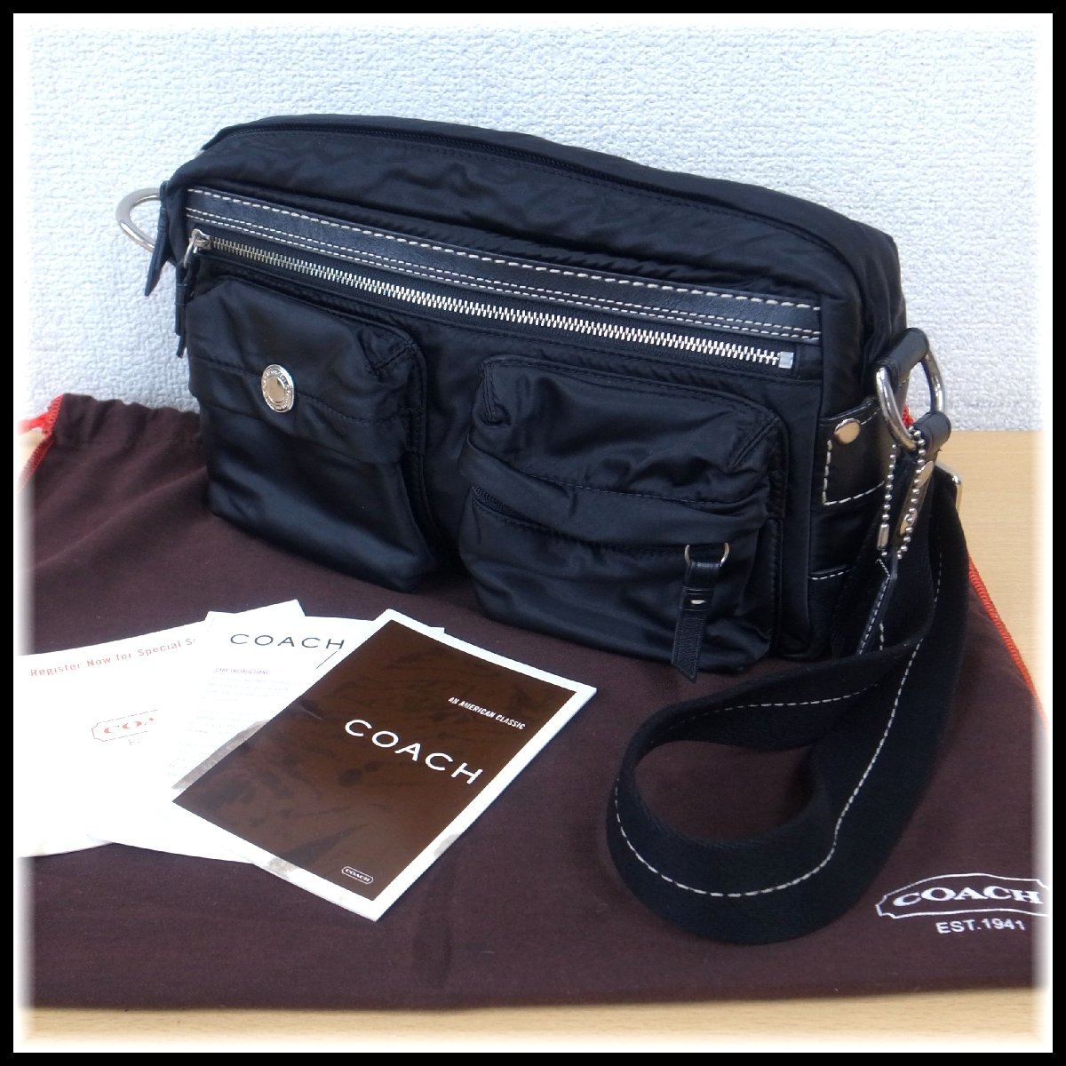 1149T 【本物保証】 COACH コーチ ショルダーバッグ クロスボディ 1896 