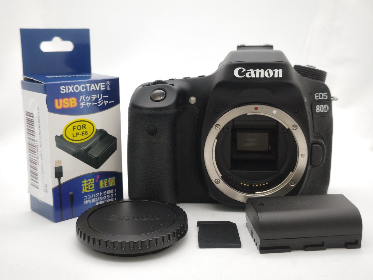 中古】Canon EOS 80D 互換性電池 付 キャノン ファインダー液晶不良