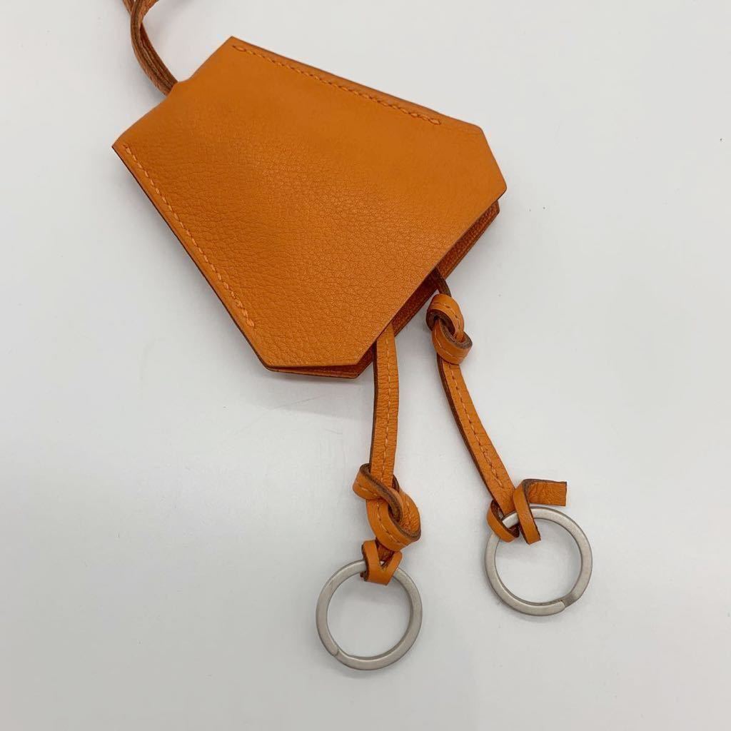 HERMES エルメス レザークロシェット キーリング 箱付き エルメス HERMES レザー キーリングネックレス HERMES(エルメス) □L