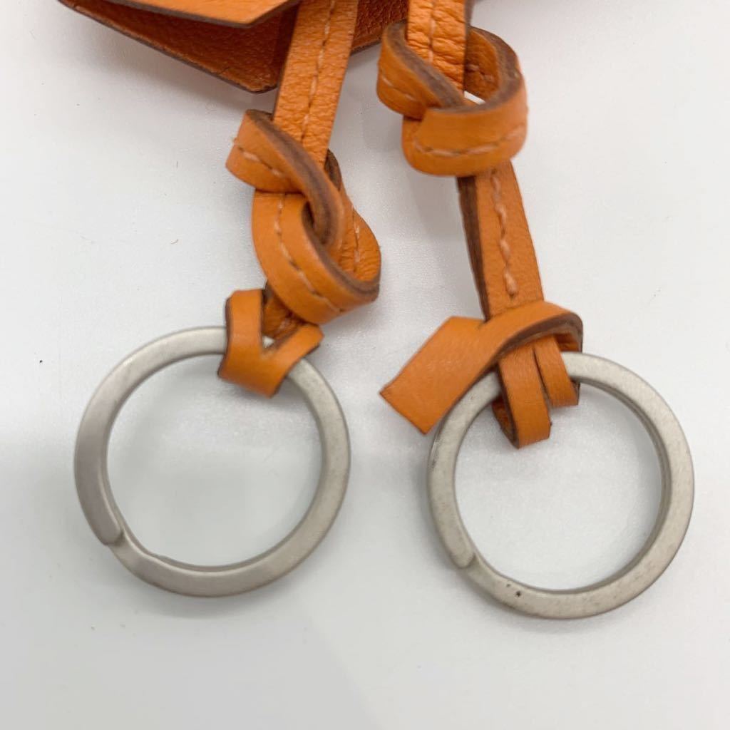 HERMES エルメス レザークロシェット キーリング 箱付き エルメス HERMES レザー キーリングネックレス HERMES(エルメス) □L